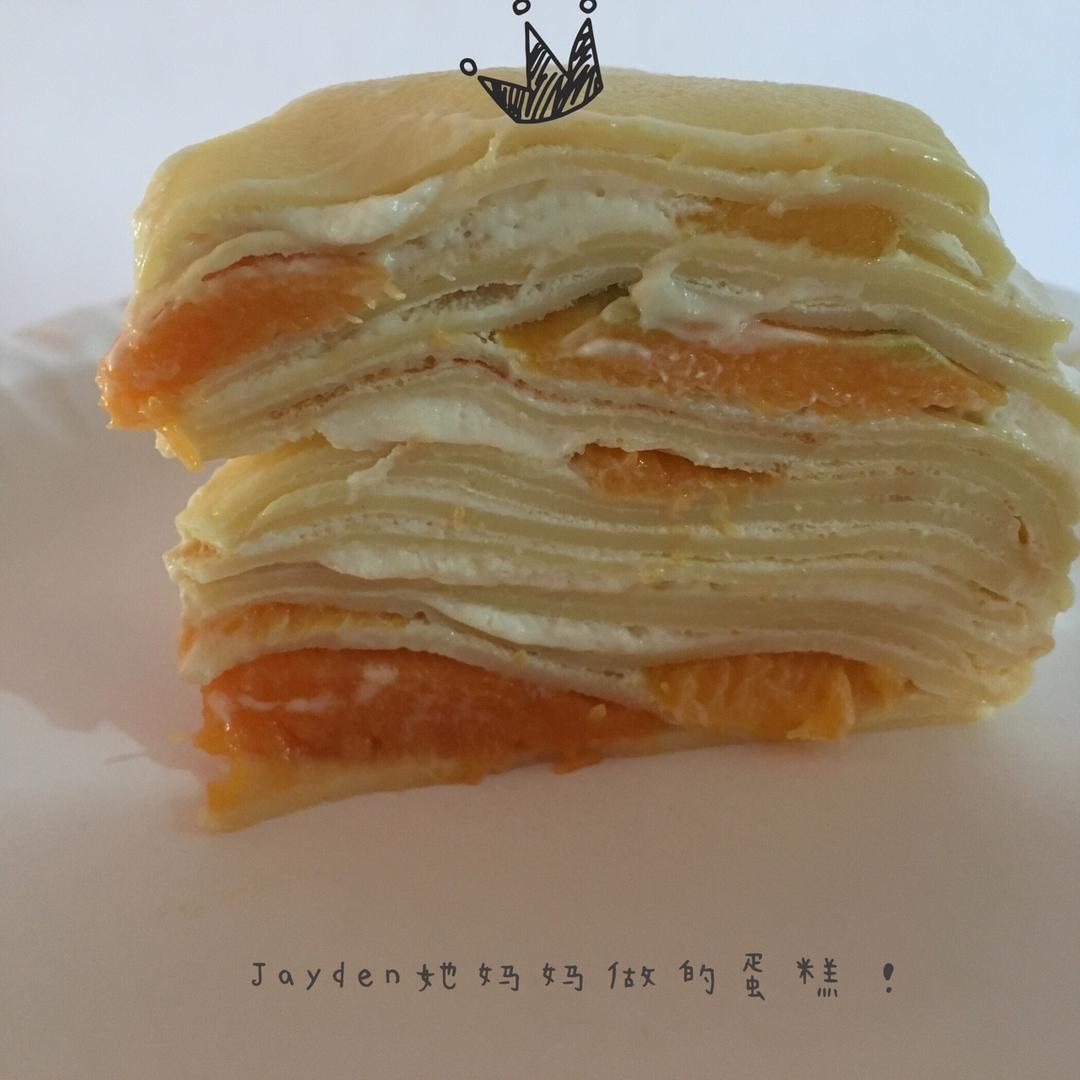 六寸芒果千层蛋糕