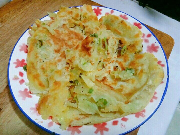 烫面葱油饼
