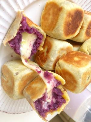 网红爆浆紫薯仙豆糕(低卡版)超长拉丝的做法 步骤19