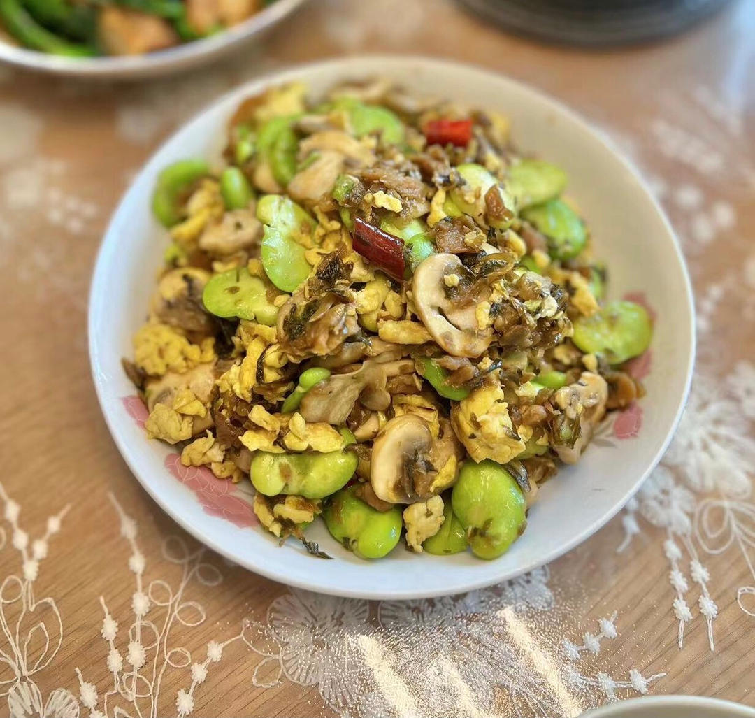 鸡蛋炒外婆菜(下饭菜)