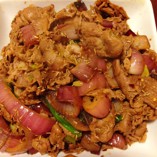 孜然羊肉片
