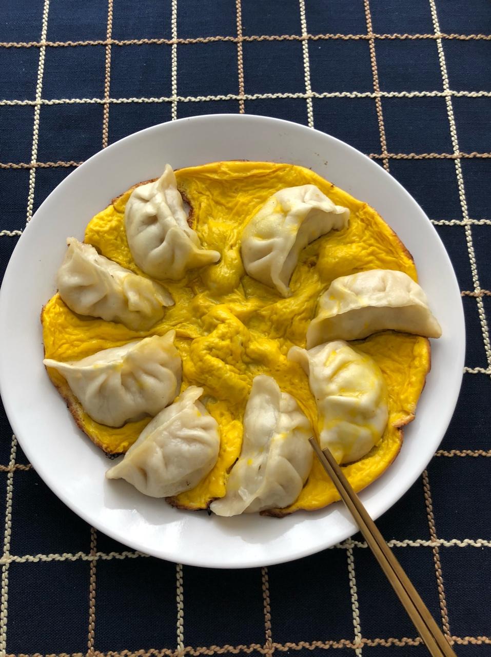 懒人快手抱蛋煎饺