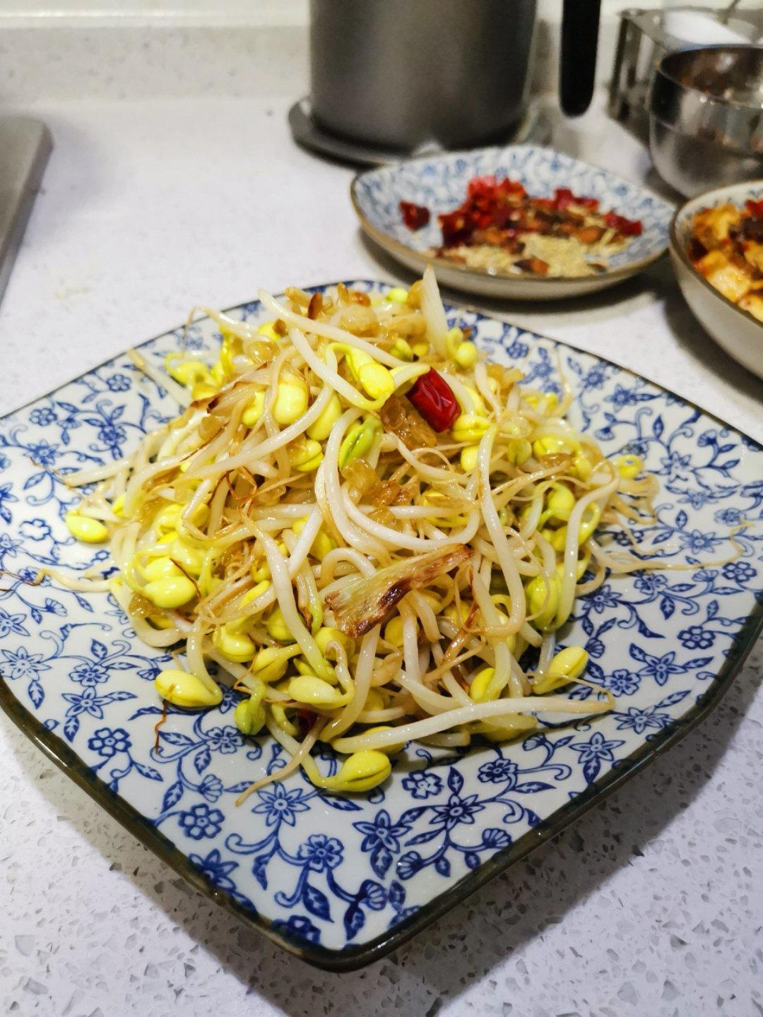 炒黄豆芽