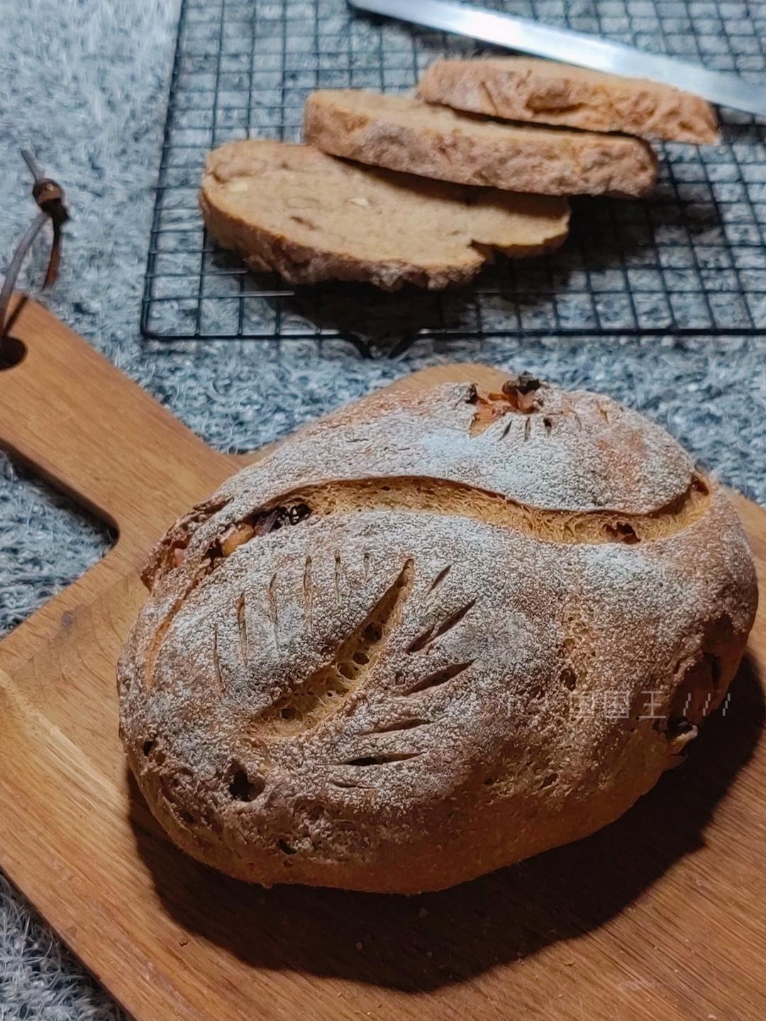 德国婆婆秘方·只多一料·香得上天的全麦核桃蔓越欧包