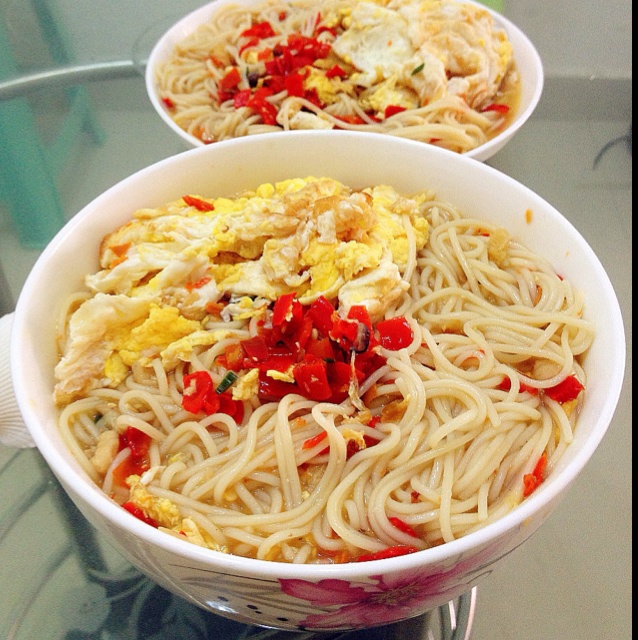 笑笑0做的剁椒孜然面