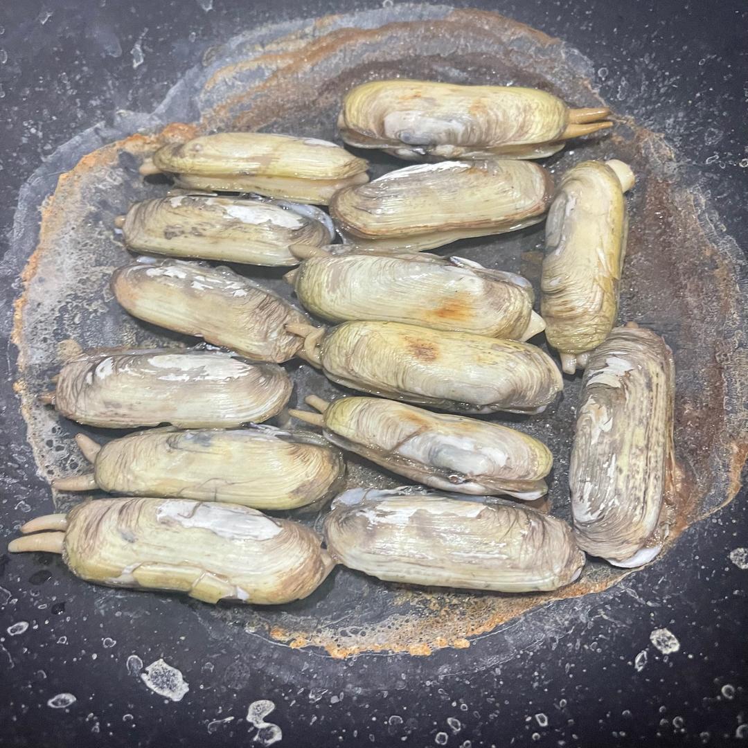 🔥雪菜汁干烤蛏子的做法 步骤5