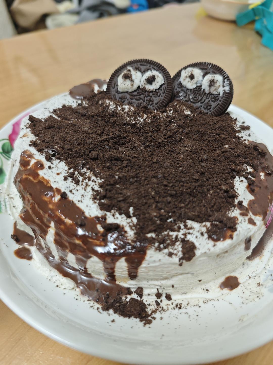 简约奥利奥奶油蛋糕，做法简单，小白秒变烘焙达人