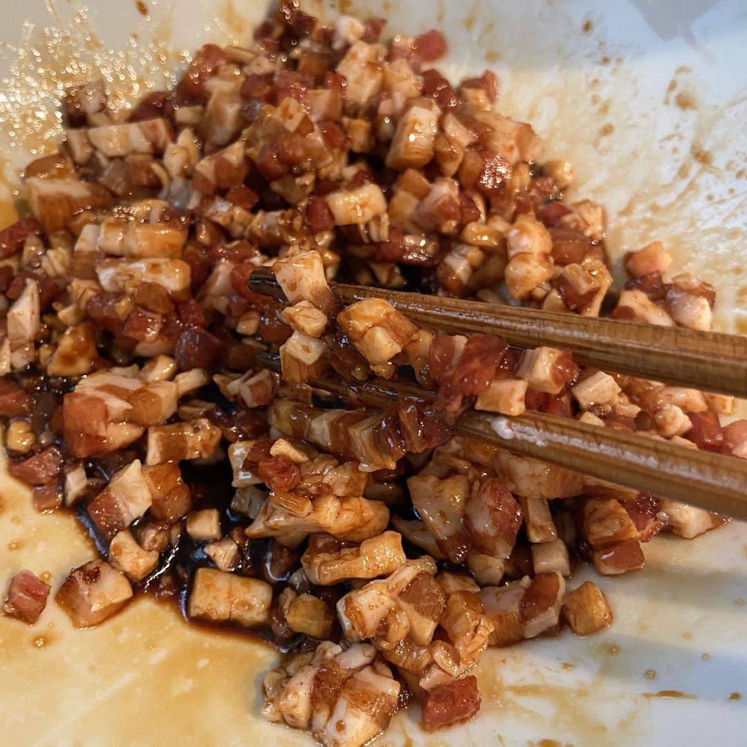 多层白菜粉条肉丁馅饼🥙的做法 步骤2