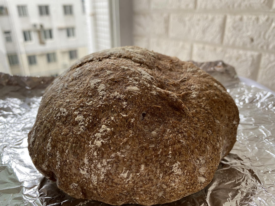 新手也能学会的全麦乡村欧包