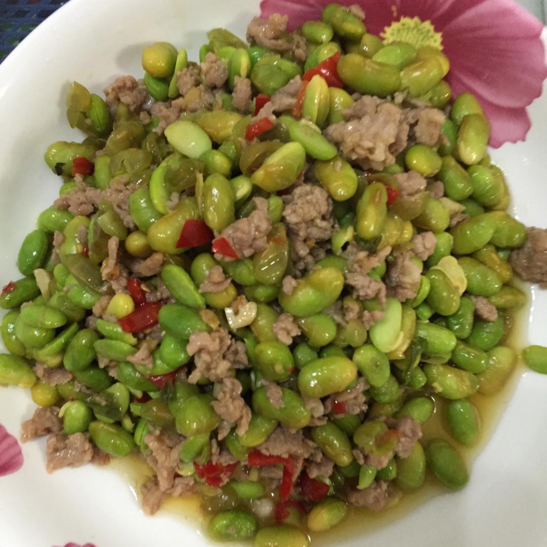 青豆炒肉