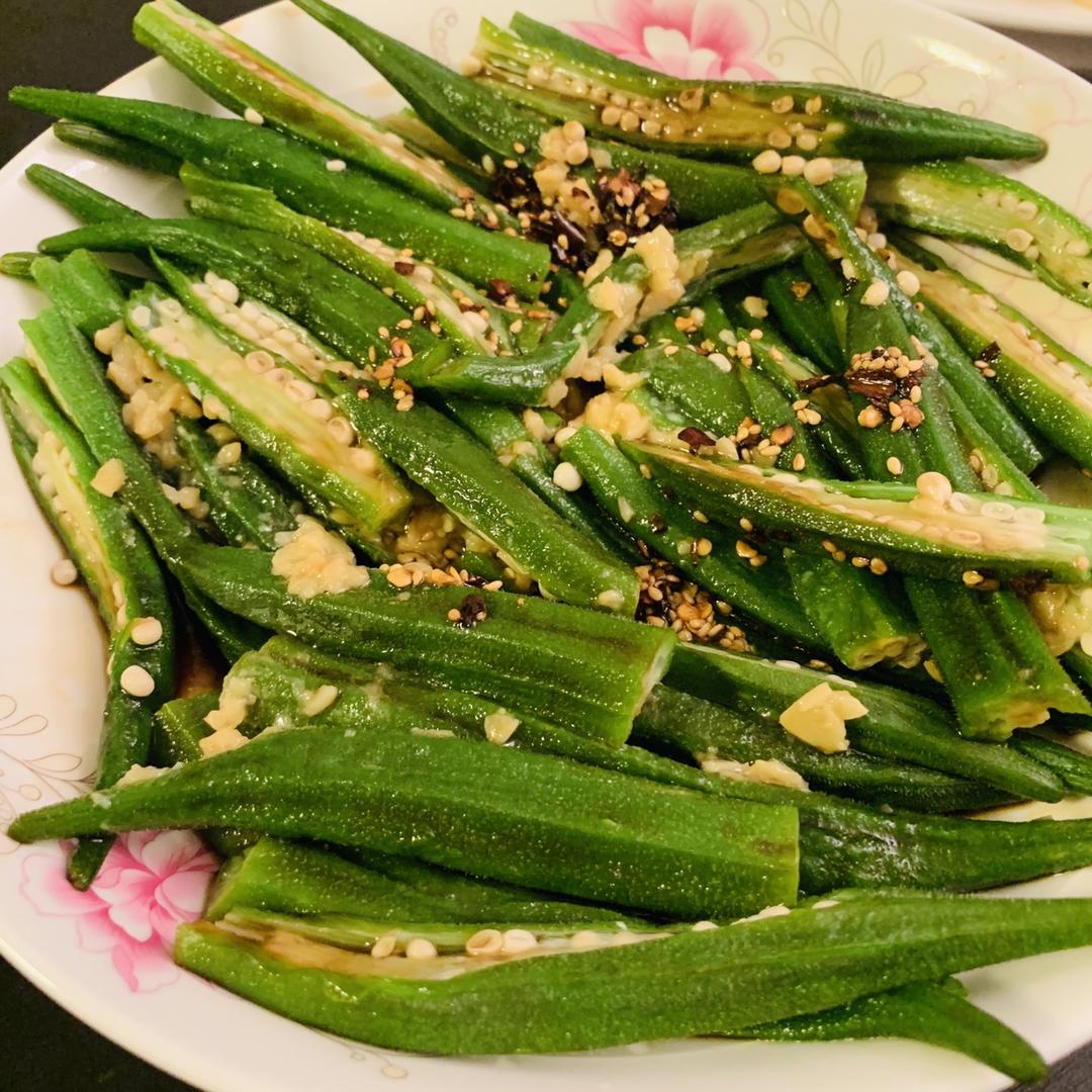 家常菜～蒜香秋葵