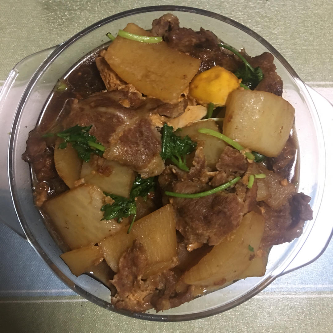 萝卜炖肉简单版