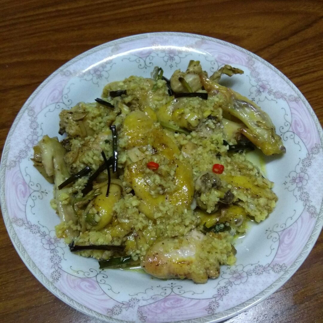 纸包烤葱油鸡