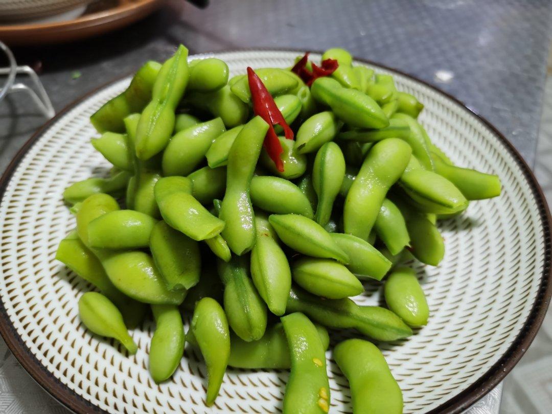 煮毛豆—不会变色版