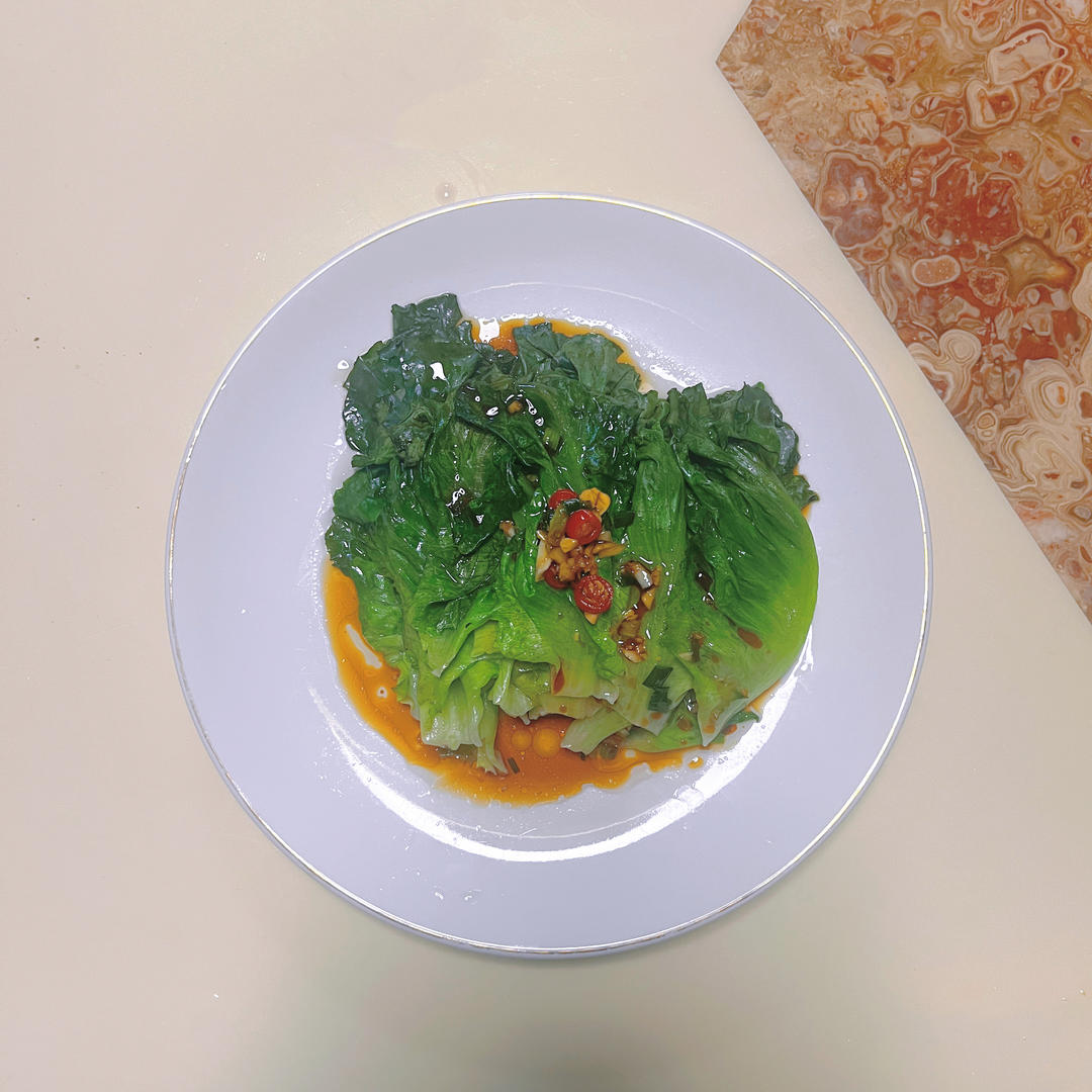 广式白灼生菜(酒店配方)