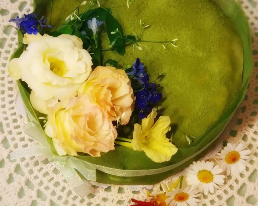 抹茶蜜豆千层蛋糕(微波炉版)的做法