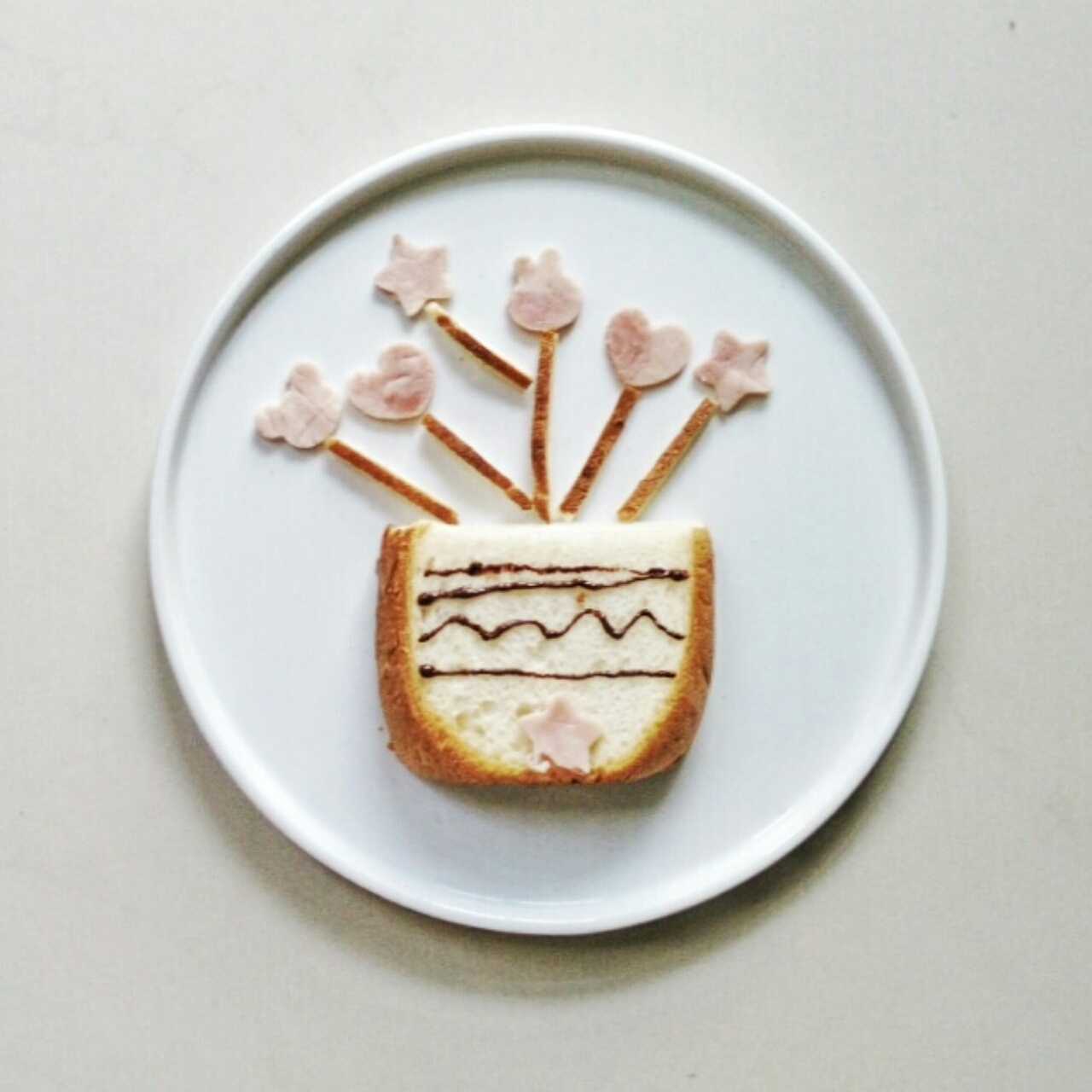 茶茶的创意早餐—花瓶