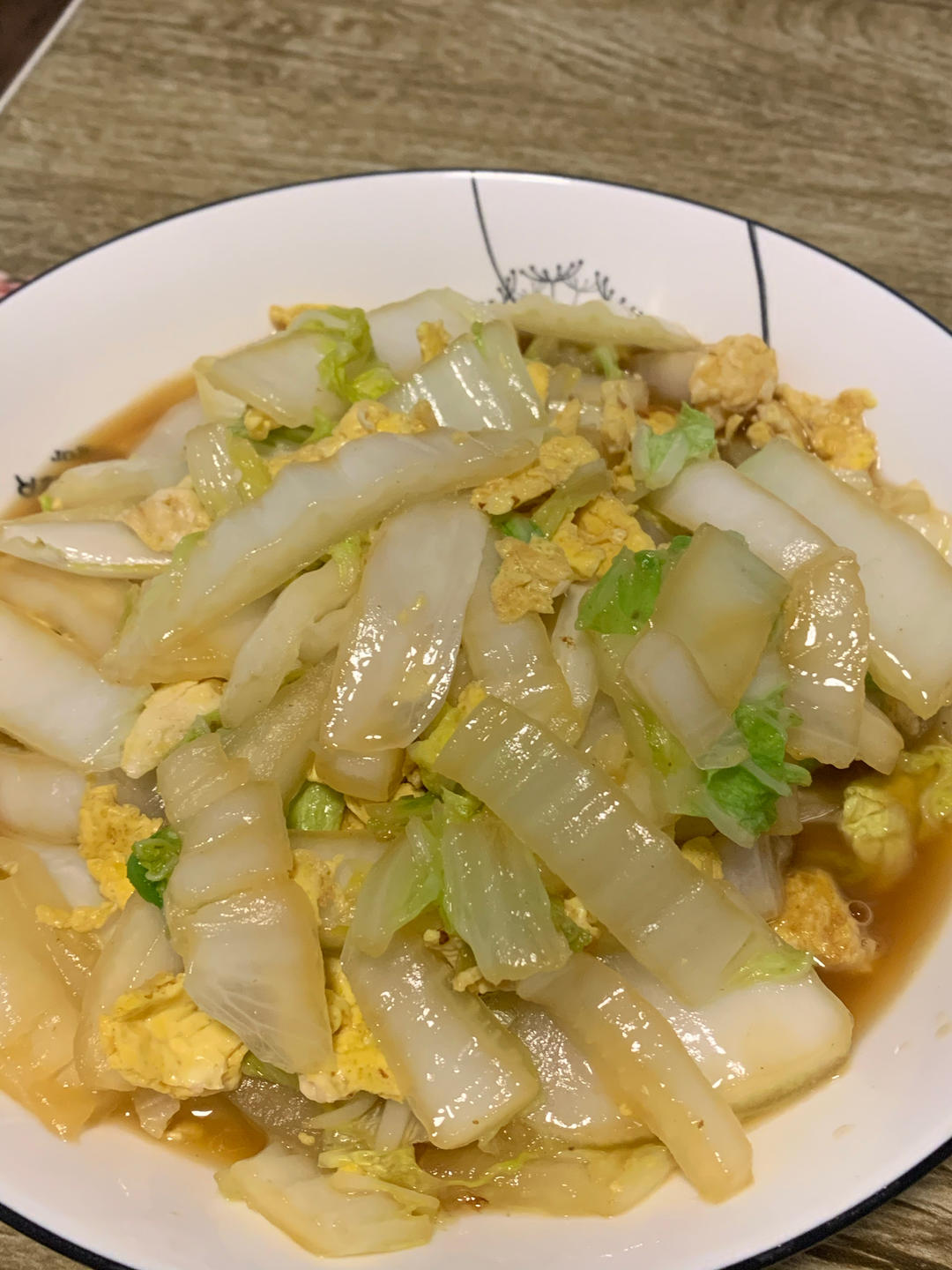 家常白菜炒鸡蛋
