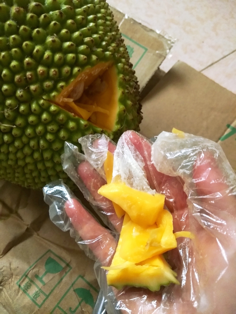 💯详细的菠萝蜜开法+吃法（适合新手）❗️❗️的做法 步骤7