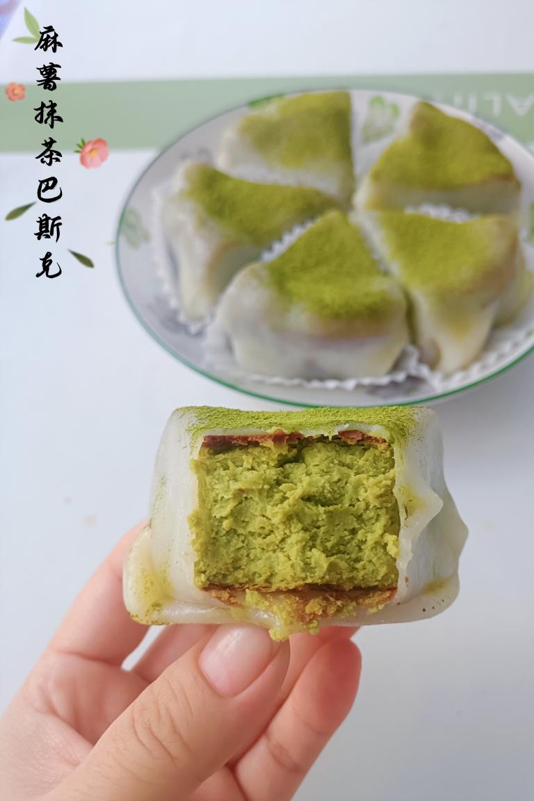 六寸抹茶巴斯克蛋糕