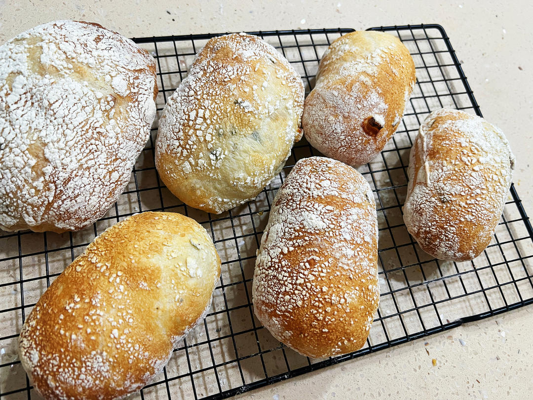 【ciabatta】家庭版恰巴塔，软乎乎的拖鞋面包