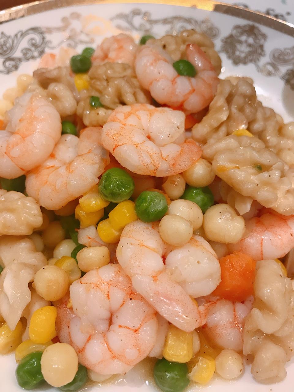 鸡头米虾仁