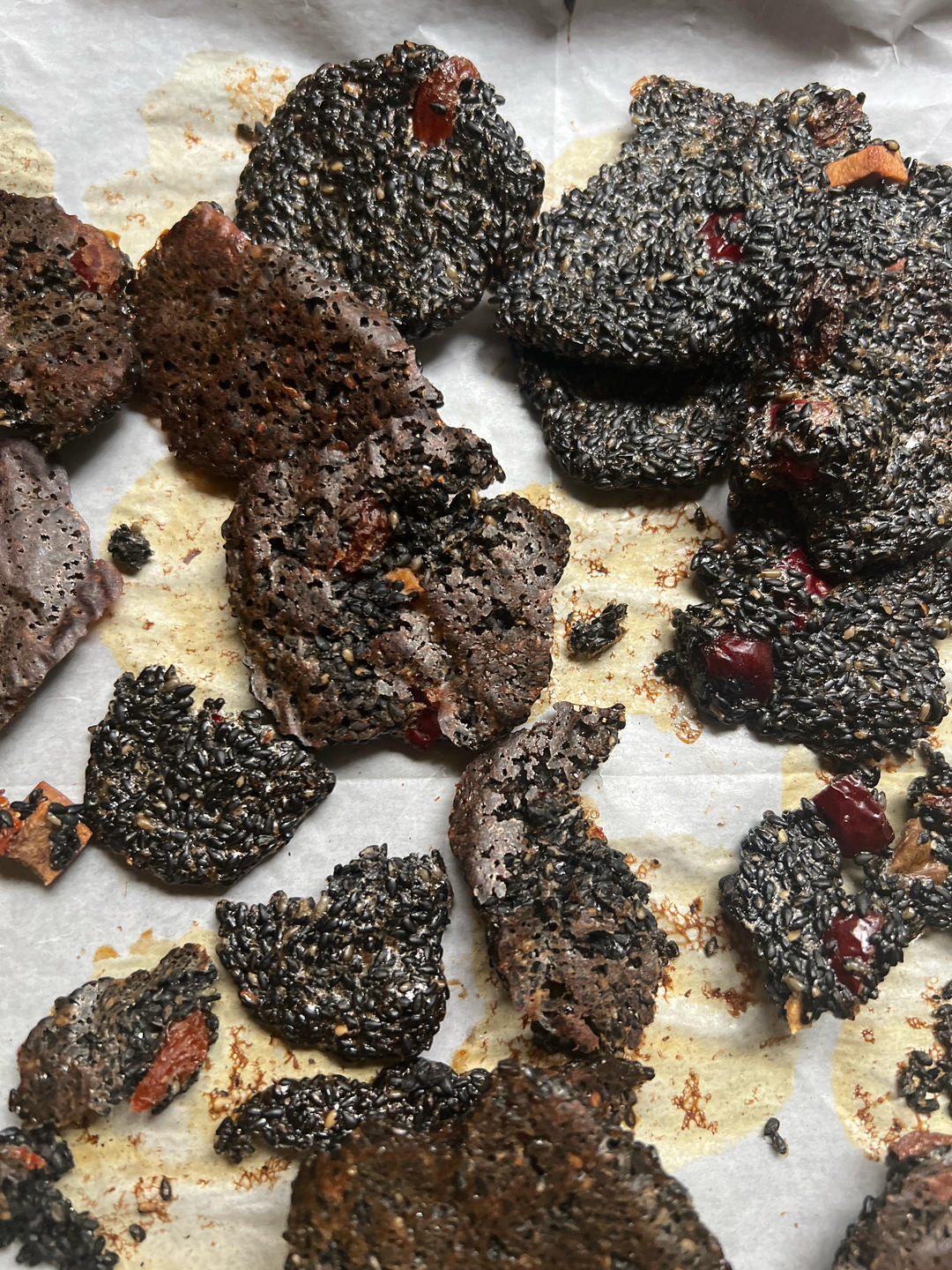 黑芝麻酥饼（无油无糖版）