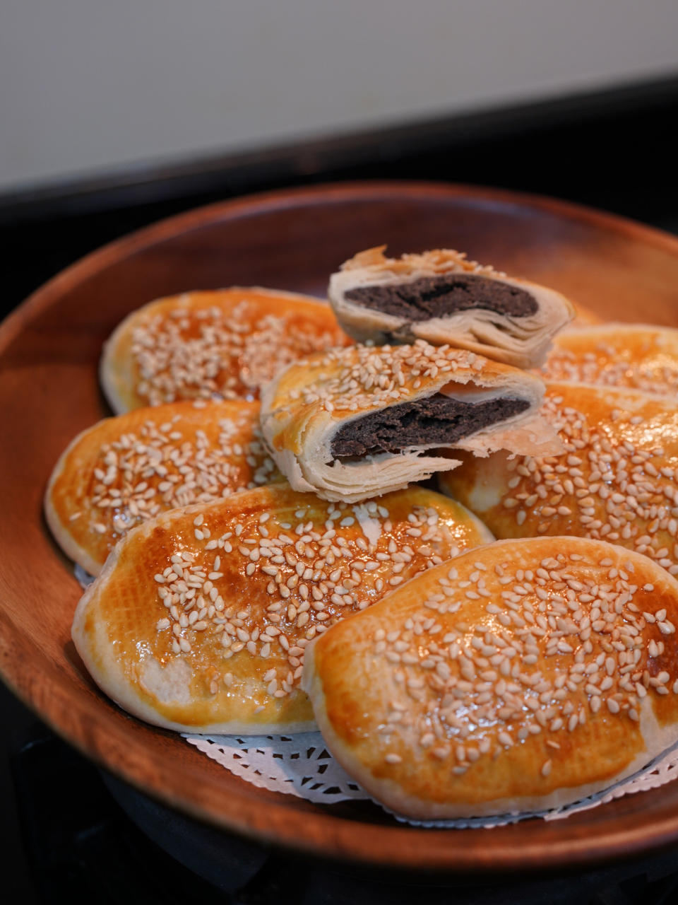 芝麻椒盐牛舌饼（北京小吃）