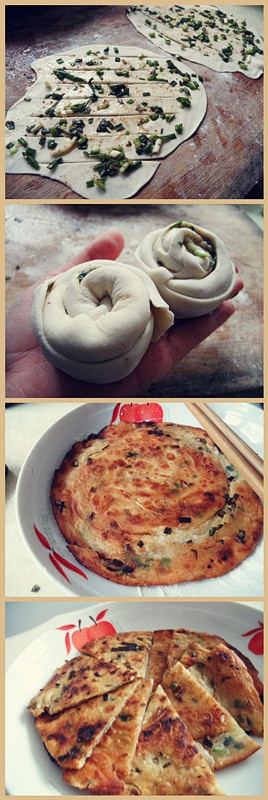 葱花手抓饼
