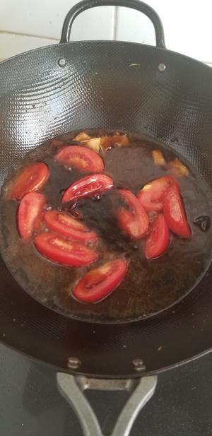 【素食】番茄炖豆腐的做法 步骤3