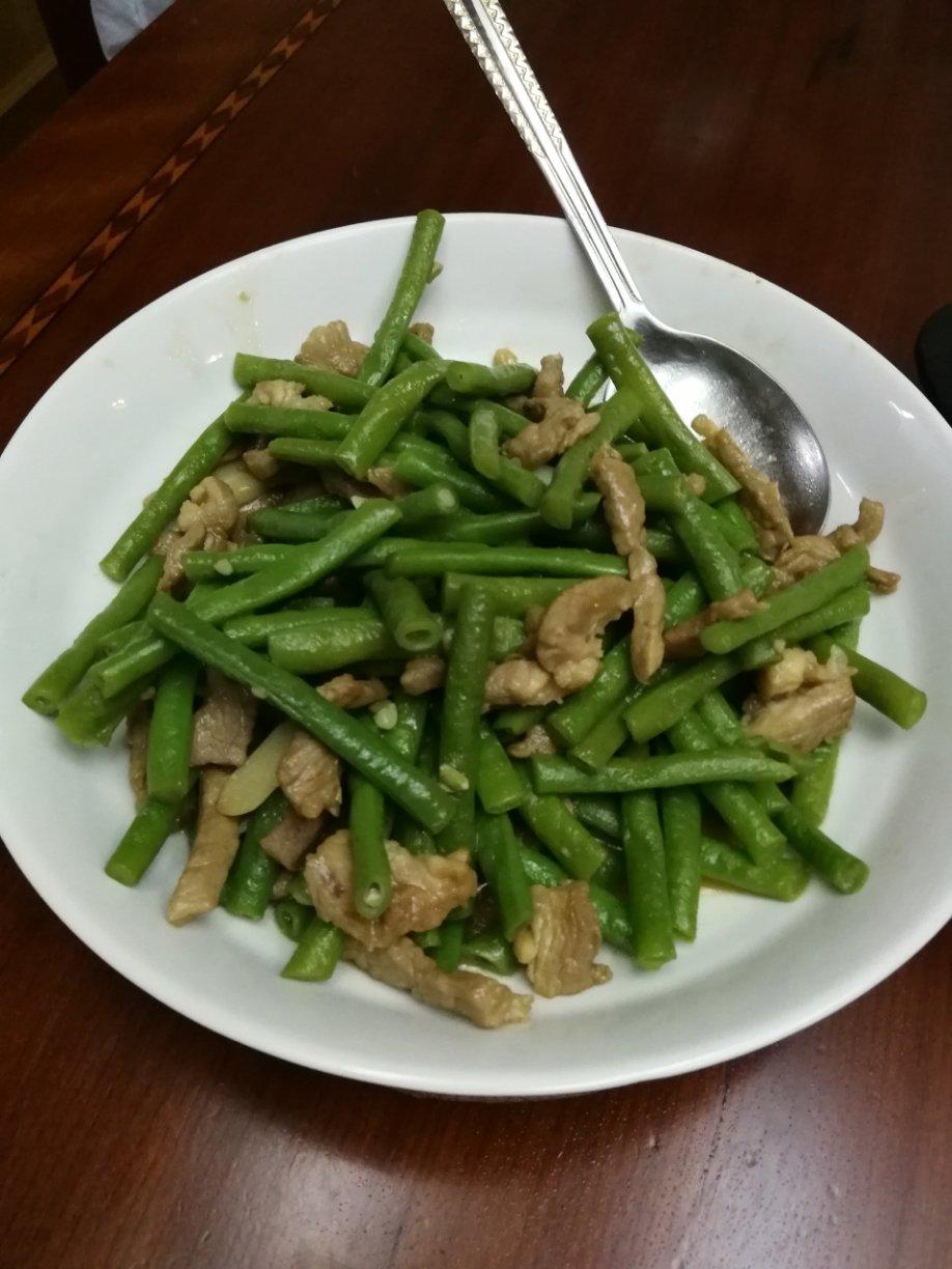 豆角炒肉丝
