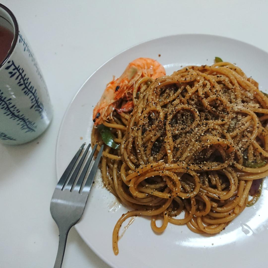 黑胡椒意大利面