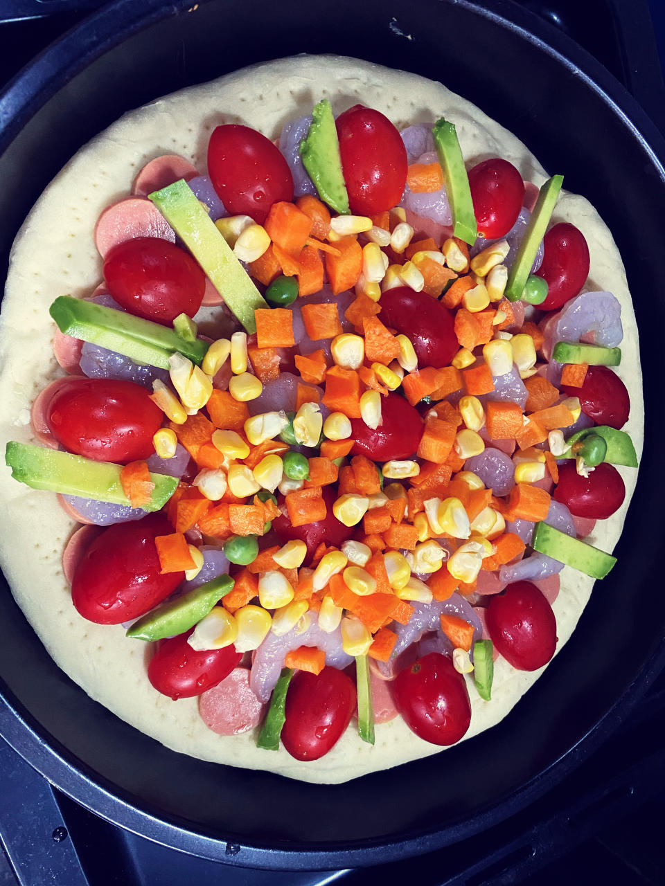 8寸虾仁披萨🍕/披萨合集（朋友说比BSK好吃）