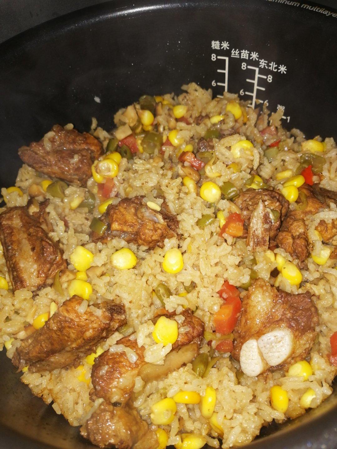 懒人版香喷喷的排骨焖饭-大松IH电饭煲