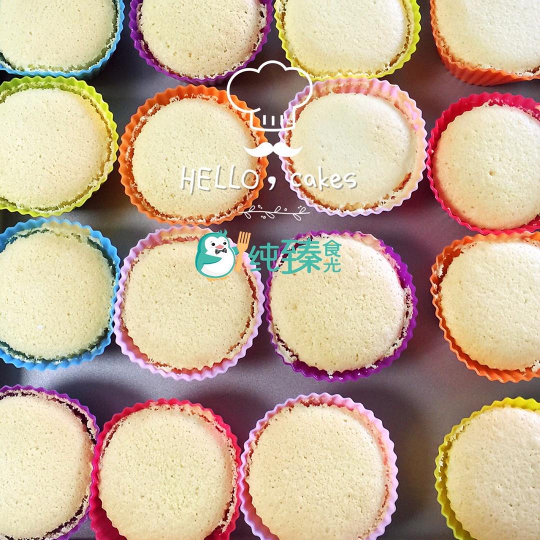 原味海绵纸杯蛋糕（非常适合裱花、盖糖皮的cupcake方子）