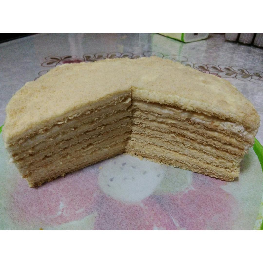 俄罗斯蜂蜜蛋糕   千层蛋糕【又名提拉米苏】