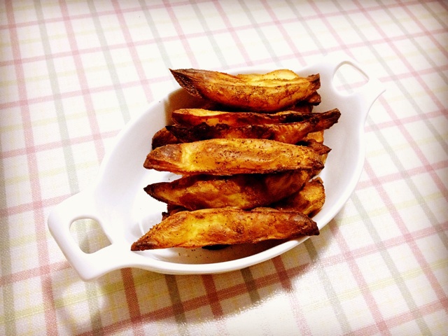 健康无油烤土豆块