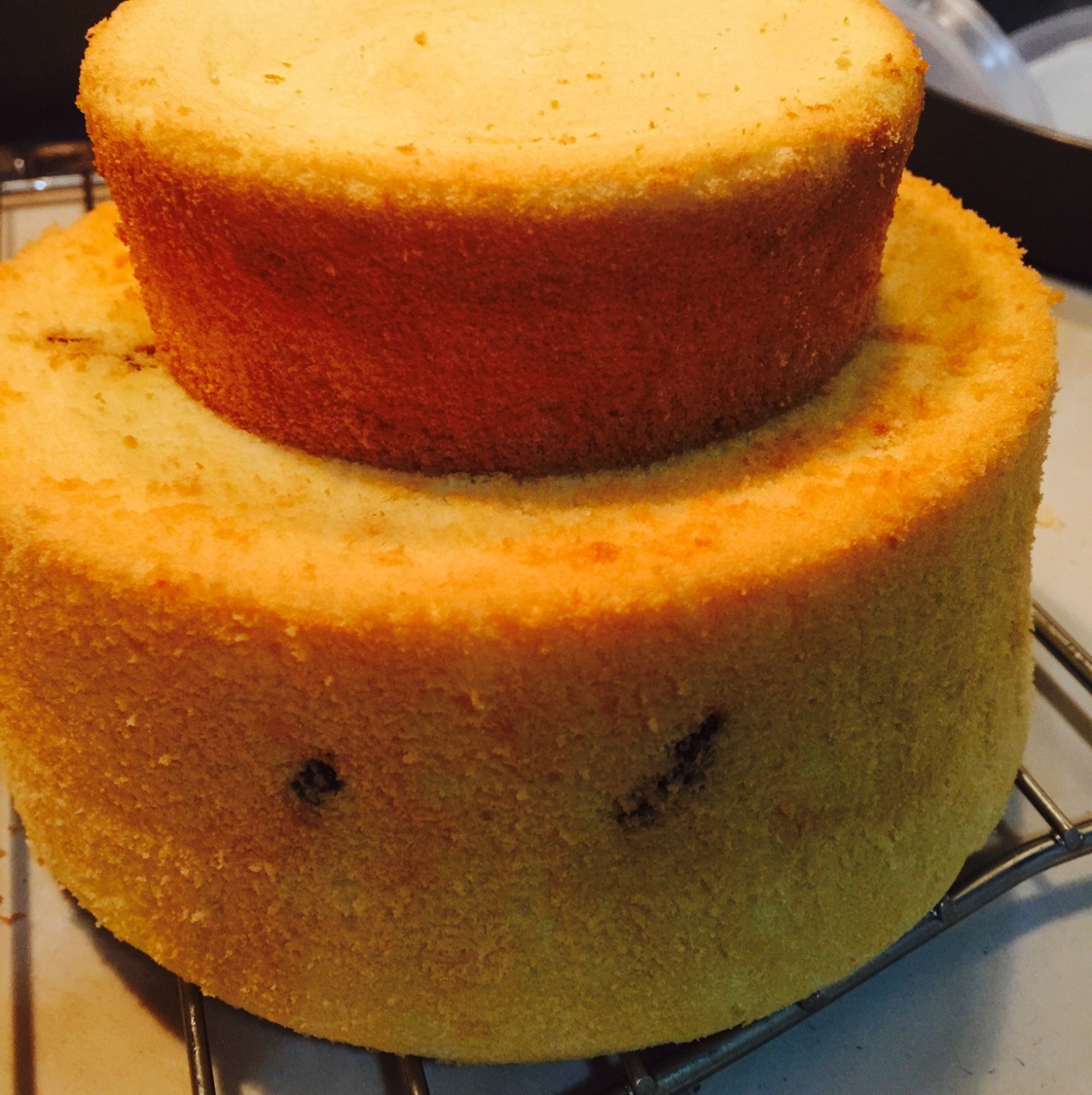 奶油蛋糕的戚风蛋糕坯（更新空气炸锅做法）