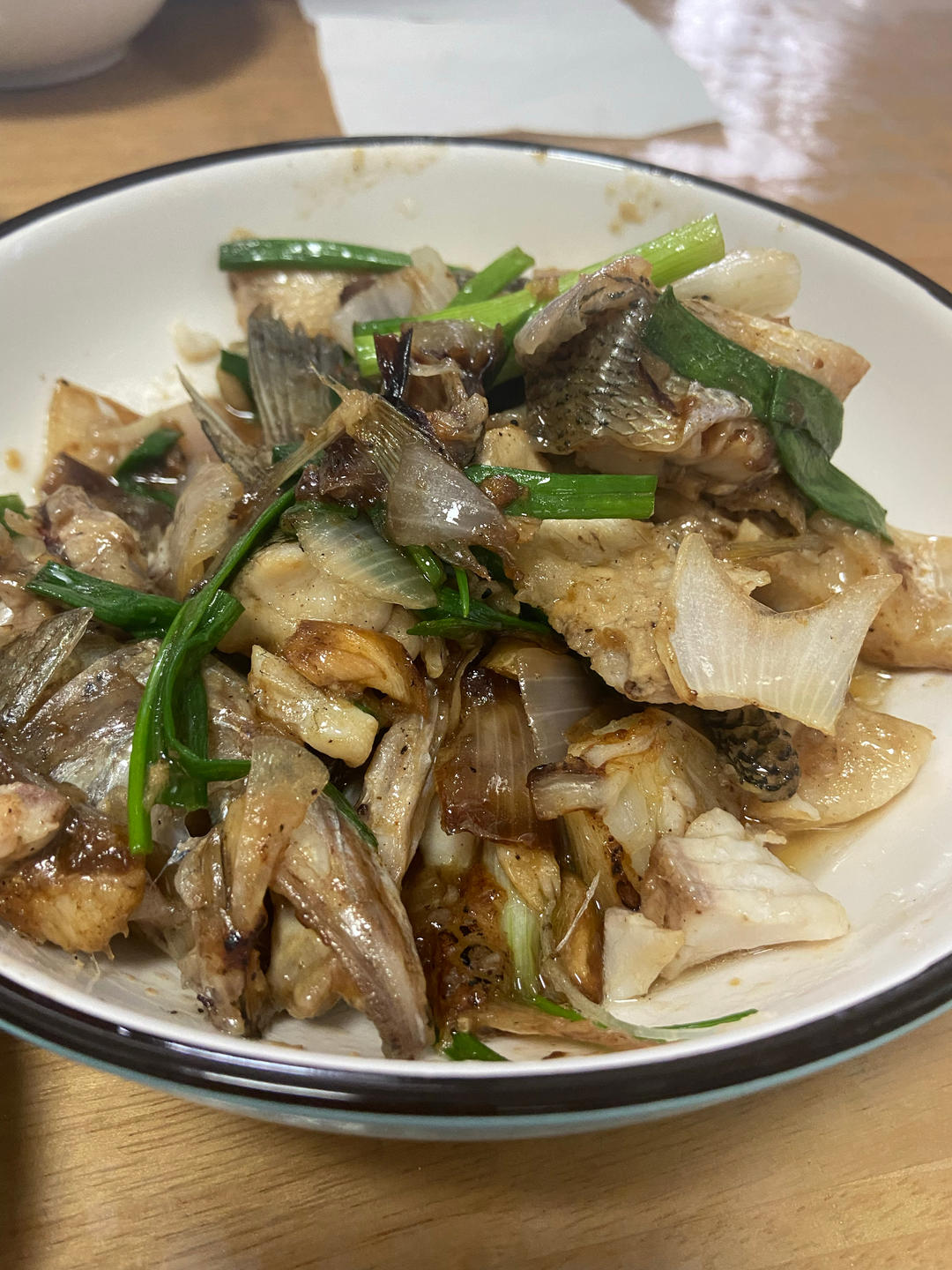 葱香焗鲈鱼