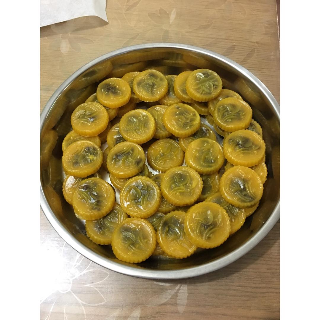 奶黄水晶饼