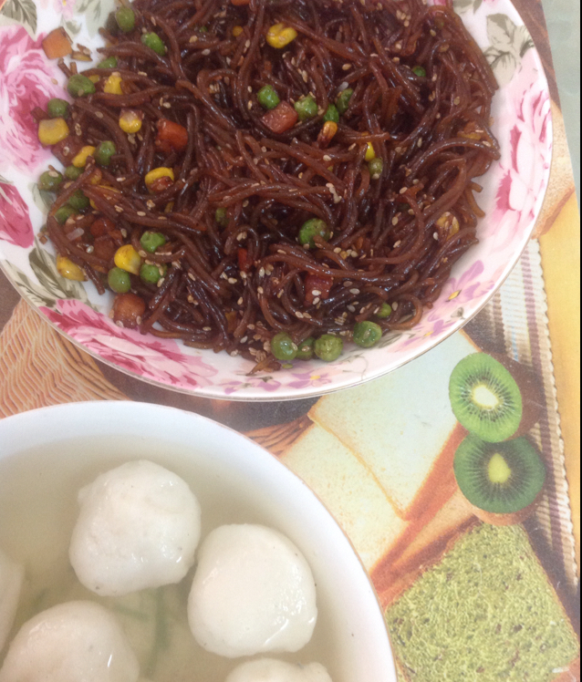 韩式粉丝炒杂菜 Korean Style Glass Noodles with Vegetables