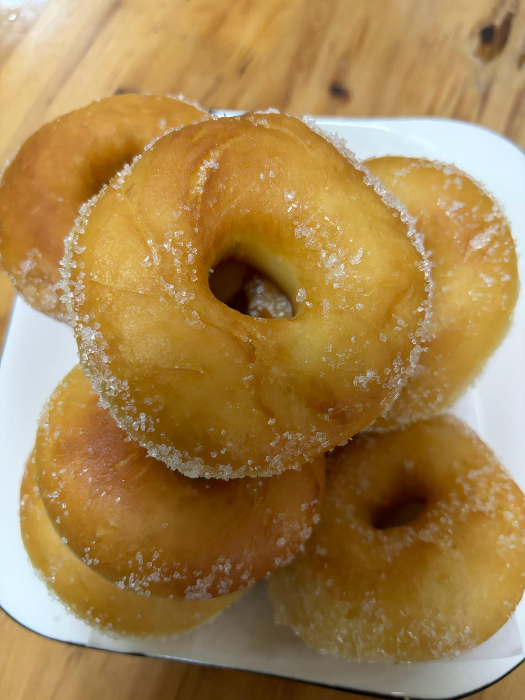 🍩超快手一小时低糖无需烤箱的甜甜圈（详细视频）