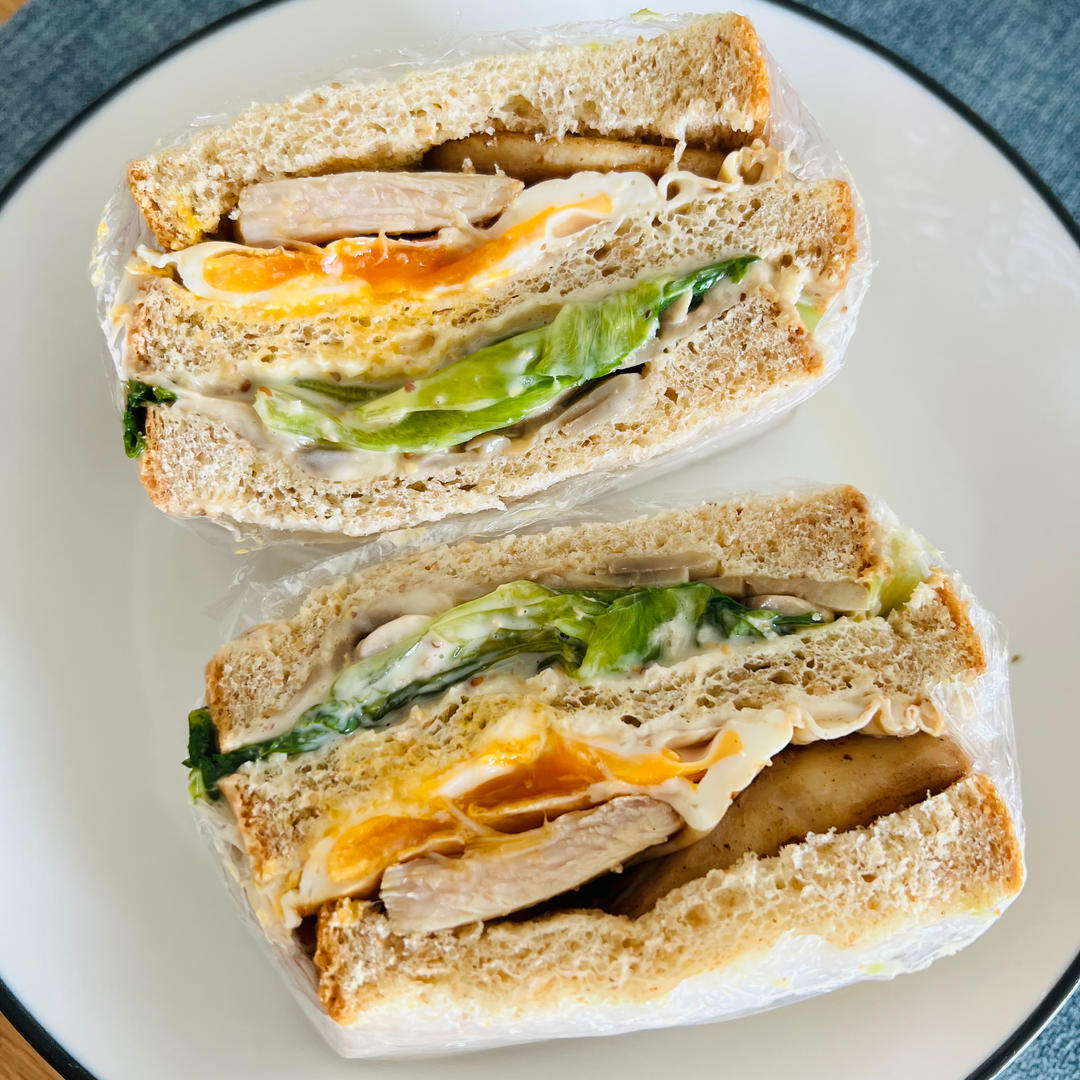 爆浆鸡排三明治