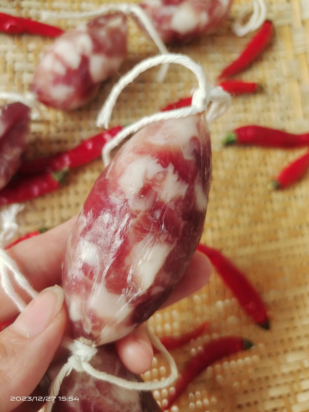 自制腊肠，灌香肠，苏式香肠