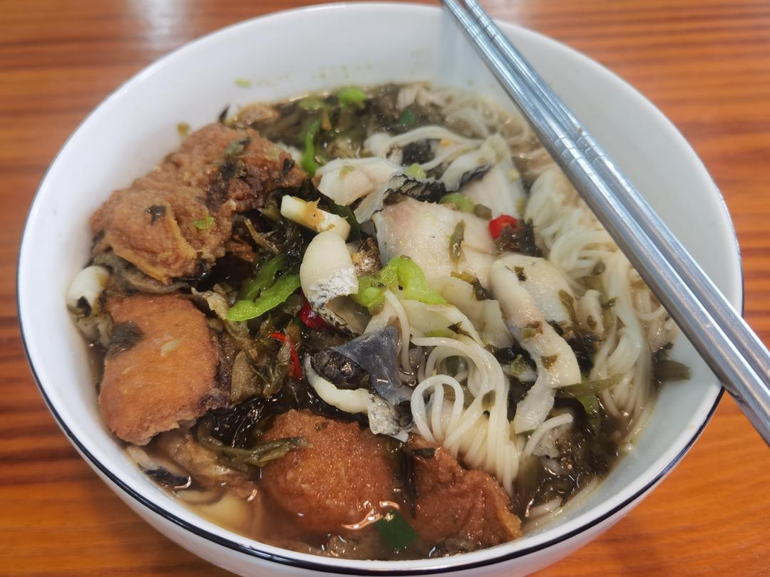 黑鱼爆鱼面（桐乡小锅面版）