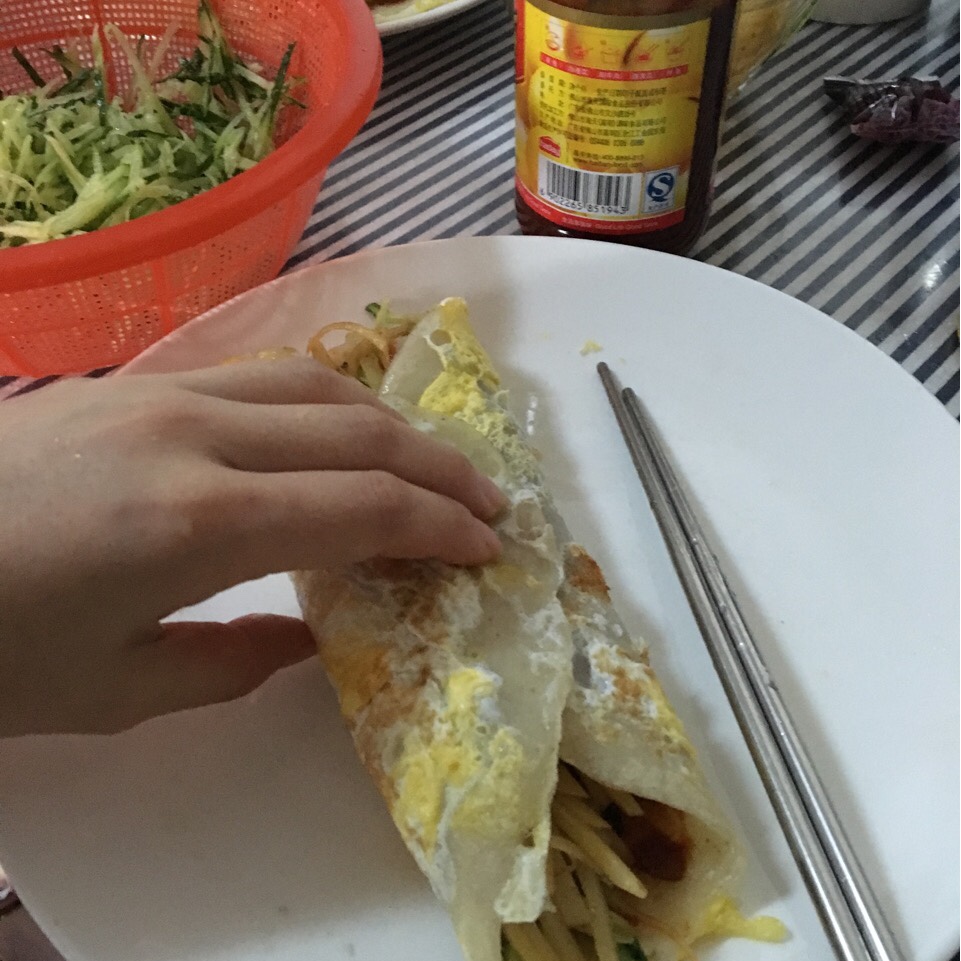 土豆丝卷饼