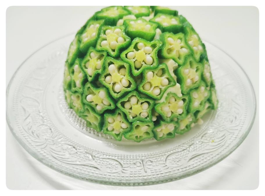 美得惊人又简单易学的秋葵土豆泥