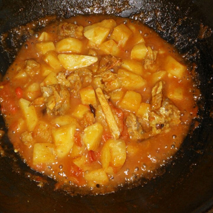 咖喱雪碧土豆牛肉