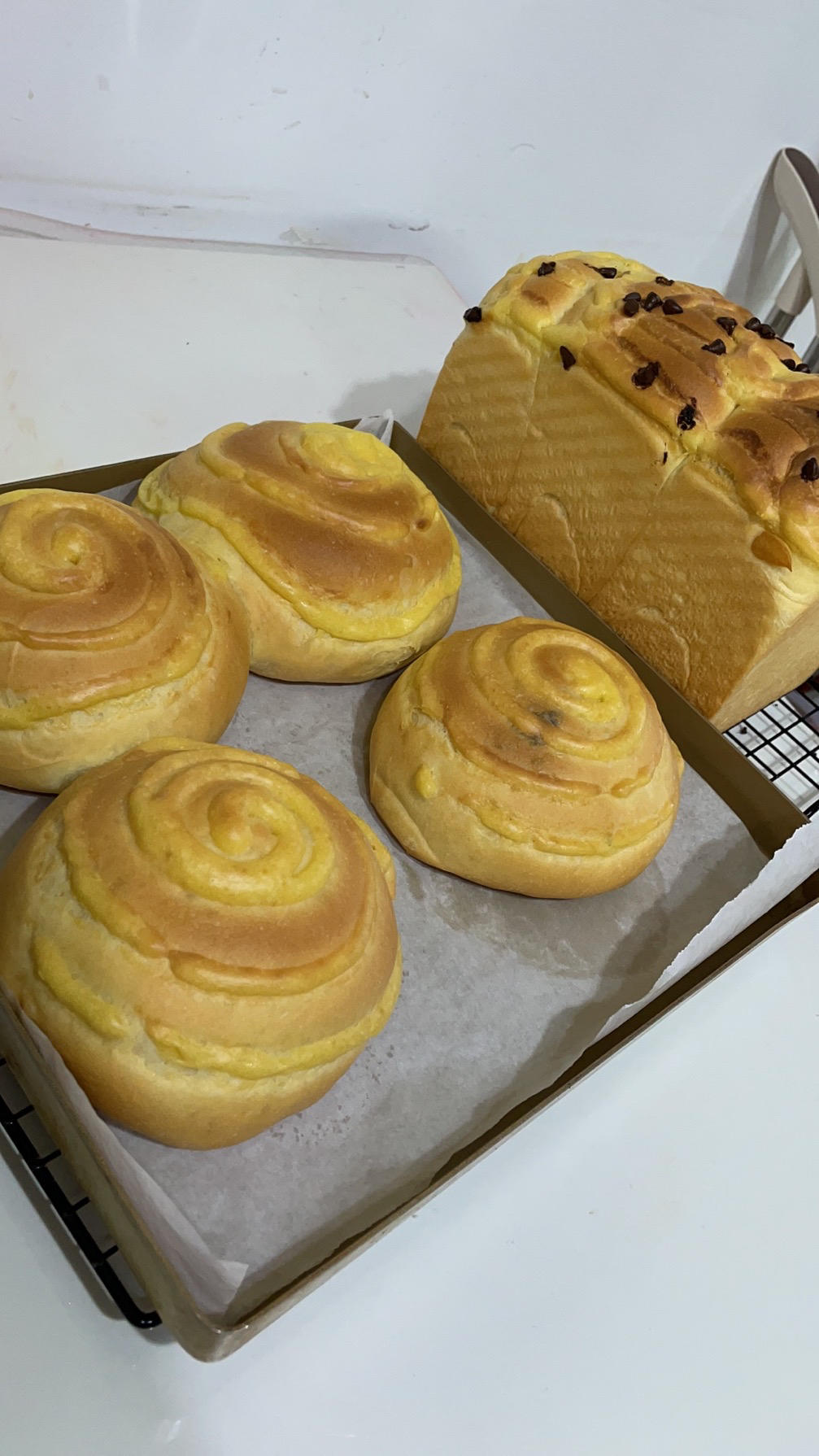 蛋奶酱包进面包里，太美味！【卡仕达面包】
