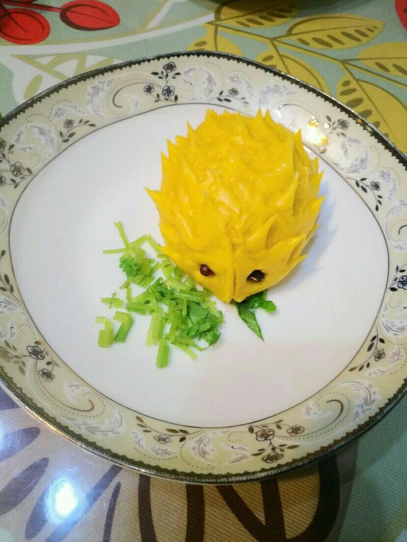 南瓜刺猬馒头